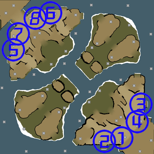 44gg红警3 4v4对战地图-无名高地