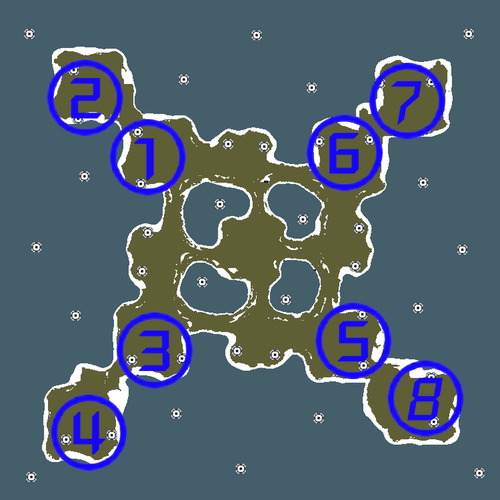 44gg红警3 4v4对战地图-泳池狂欢