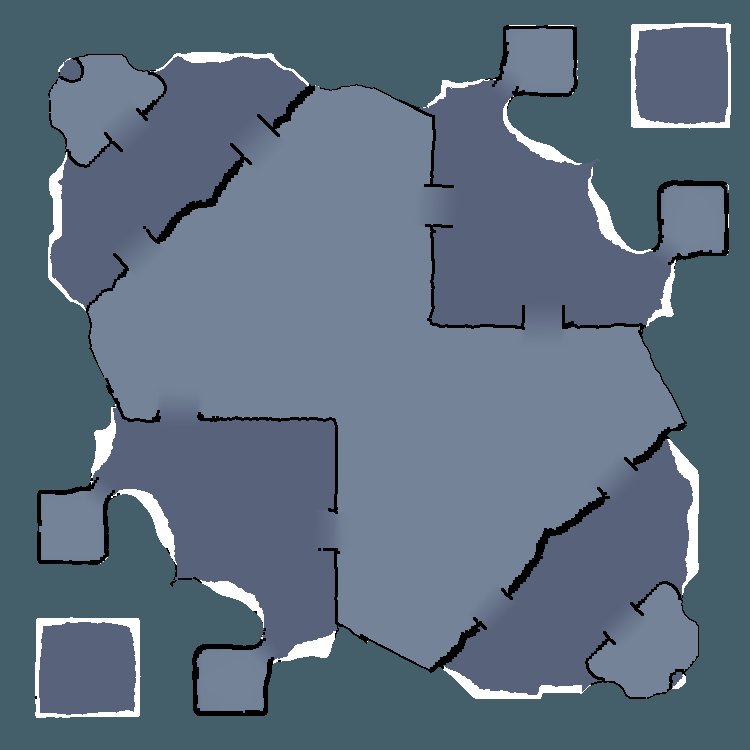 44gg红警3 4v4对战地图-蝠尾岛