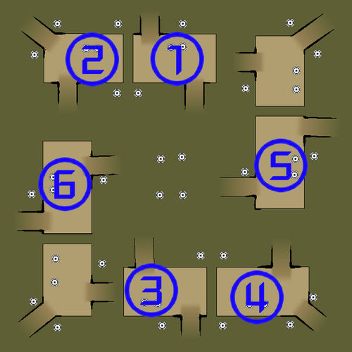 44gg红警3 4v4对战地图-高地积木