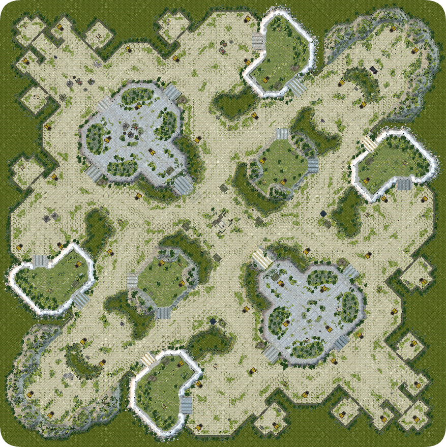 44gg红警3 4v4对战地图-星际战场